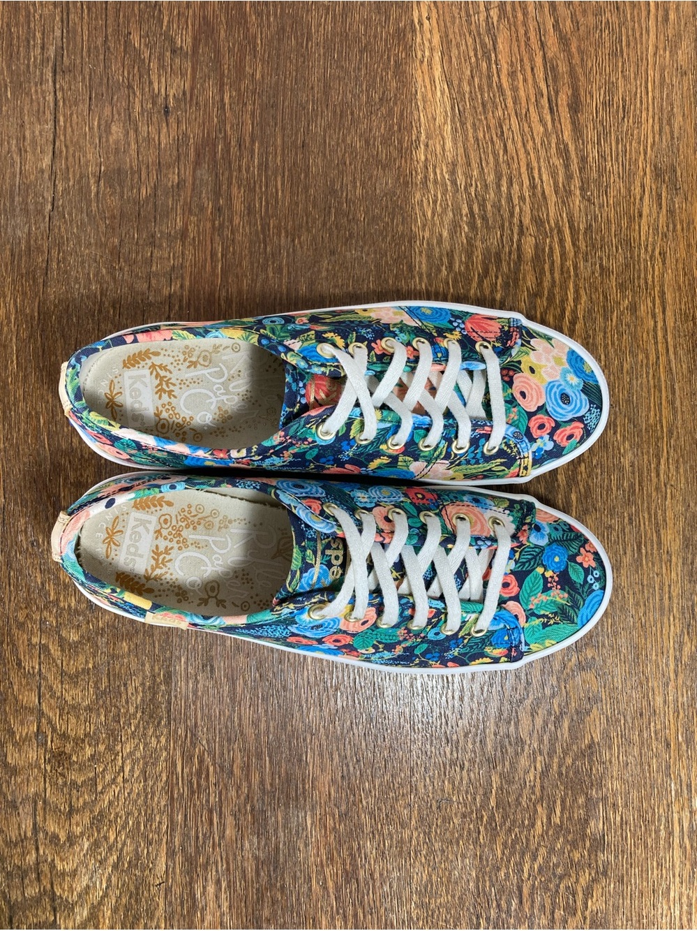Keds x Rifle Paper Co Garden Party Canvas Sneaker Women’s Size 8 Multi - Picture 6 of 8